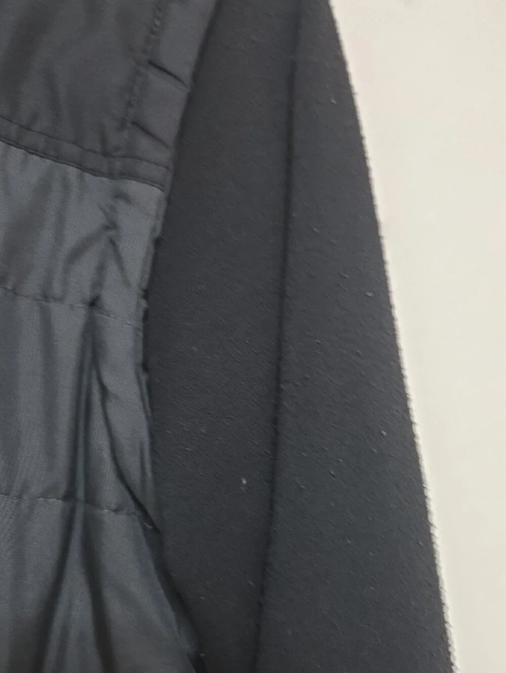 Distortion Kids Puffer Jacket Black Sherpa Hooded Winter Coat Size 10/12 M.